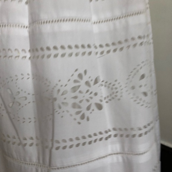 J. Crew Laser-Cut Poplin Midi Skirt - Picture 8 of 9